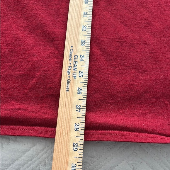 Gildan Men XL New "Harvard" Red Heavy 100% Cotton Short Sleeve Tee - Picture 7 of 9